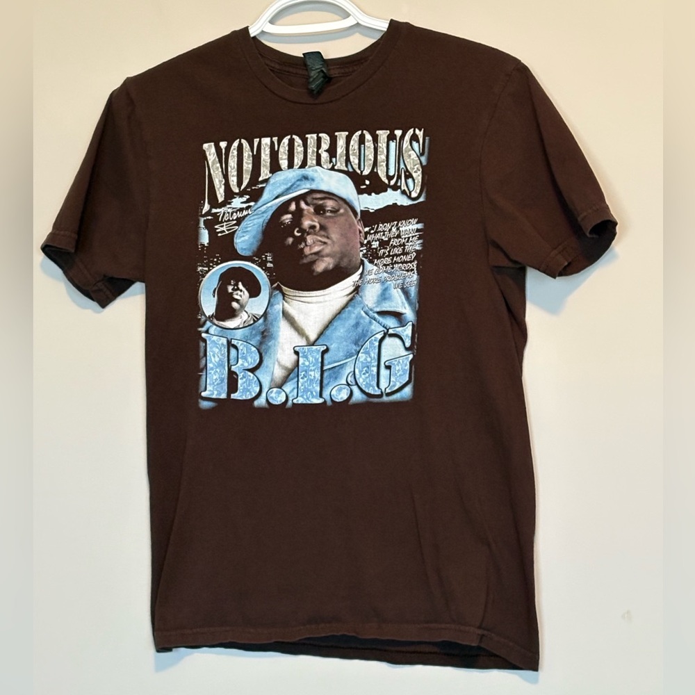Notorious B.I.G. Brown tshirt. Men’s size S